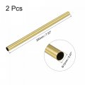 Uxcell Brass Round Tube 12mm Od 0 5mm Wall Thickness 200mm Length Pipe Tubing 2 Pcs