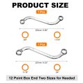 5 8 X 11 16 3 4 12-point S-style Box Wrench Double End S-shaped Chrome Plated Alloy Steel S Wrenches For Home Auto Bike Repair