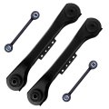 Aintier Rear Suspension Set Of 4 Upper Control Arm Sway Bar End Link Fit 1997-2006 For Jeep Tj Wrangler 