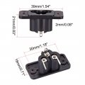 Uxcell C6 Panel Mount Plug Adapter Ac 250v 2 5a 3 Pins Iec Inlet Module Power Connector Socket Right Angle 2pcs