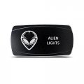 Ch4x4 Rocker Switch Alien Lights Symbol Horizontal Red Led