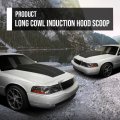 Cowl Induction Hood Scoop 38 L X 4 A H 27 W- Black Abs