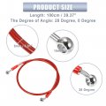 X Autohaux 100cm 39 37 Length 10mm Id Motorcycle Hydraulic Brake Line Oil Hose Pipe 28a 0a Stainless Steel Braided Cable For