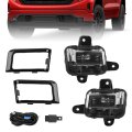 Led Fog Light Assembly Kit For 2022 2023 2024 Gmc Sierra 1500 Front Bumper 5 Piece Set With Wire Harness And Cover Bezels 