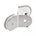 Uxcell Stainless Steel 135 Degree Glass Clamp 4pcs For 8-12mm Thickness Double Side Round Frameless Corner Bracket Clip Shower