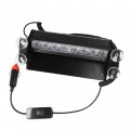 Hqrp Car 8-led Emergency Vehicle Dash Deck Truck Warning Strobe Flash Light 12v 4 Blue Plus Red Leds Sun Meter