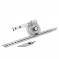 Universal Bevel Protractor Angle Finder Measuring Ruler Tools Range Of 0-360a