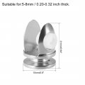 Uxcell Glass Shelf Support Zinc Alloy Clip Holder For 5-8mm Thickness 4pcs