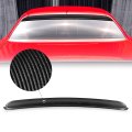 Rear Window Roof Spoiler Compatible With Dodge Challenger 2008-2021 Glossy Black Carbon Fiber