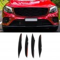 Front Corner Mesh Grill Ing Cover Trim 4 Pcs High Hardness Bumper Fog Light For Benz Glc Class X253 Amg Line 2016a 2019 Glossy