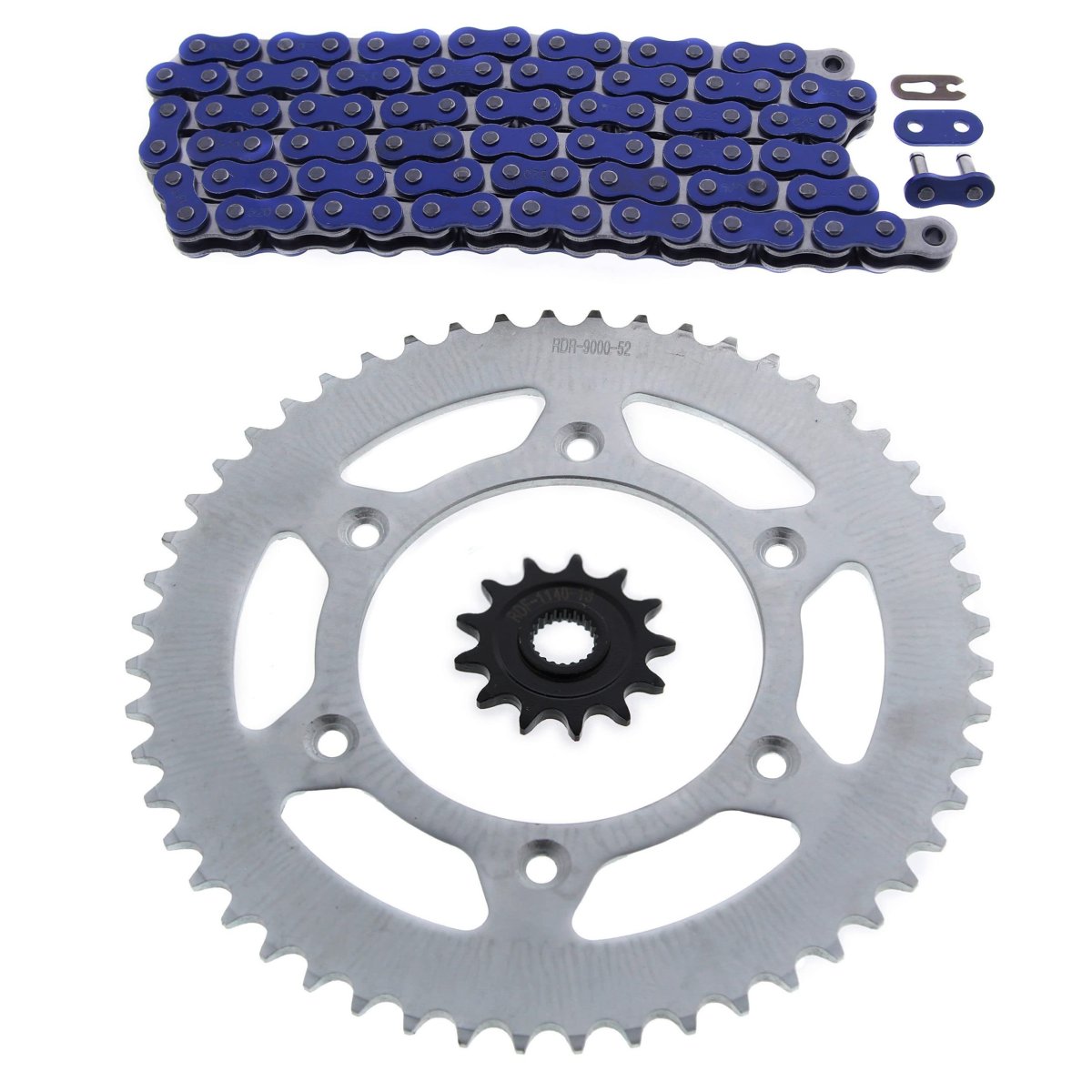 Blue Chain And Sprocket Kit 13 52 116l For Honda Cr125r Crf250r Crf250x Steel Front Rear Sprockets With Non O Ring