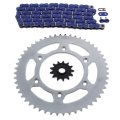 Blue Chain And Sprocket Kit 13 52 116l For Honda Cr125r Crf250r Crf250x Steel Front Rear Sprockets With Non O Ring
