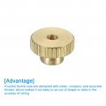 Uxcell Knurled Thumb Nuts 3pcs M3 X D11mm H6 5mm Brass High Head Through Hole With Collar Round Knobs Fasteners For 3d Printer