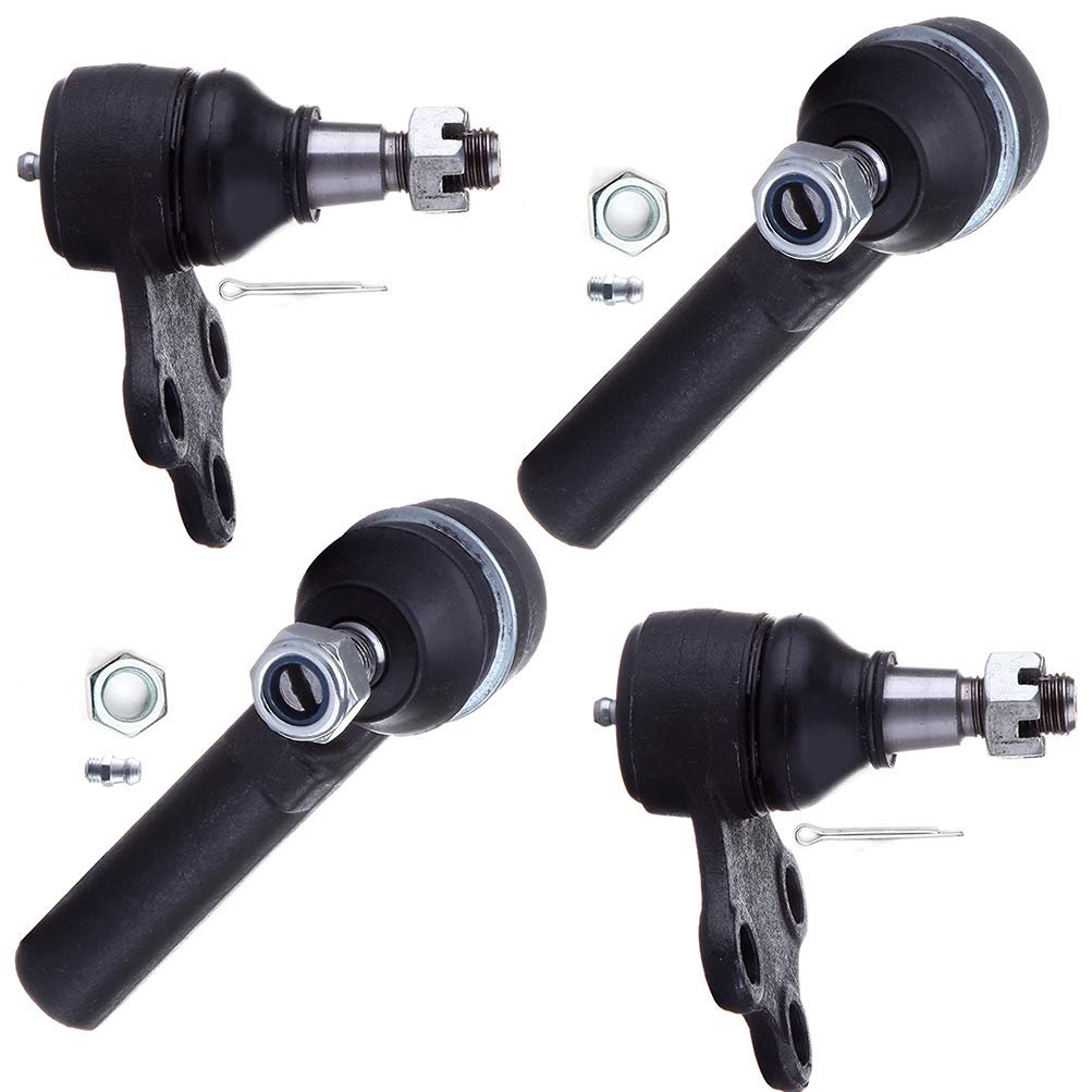 4pc Front Lower Ball Joint And Outer Tie Rod End Kit For Nissan Quest 1999 2002 Mercury Villager Es3200rl K8647