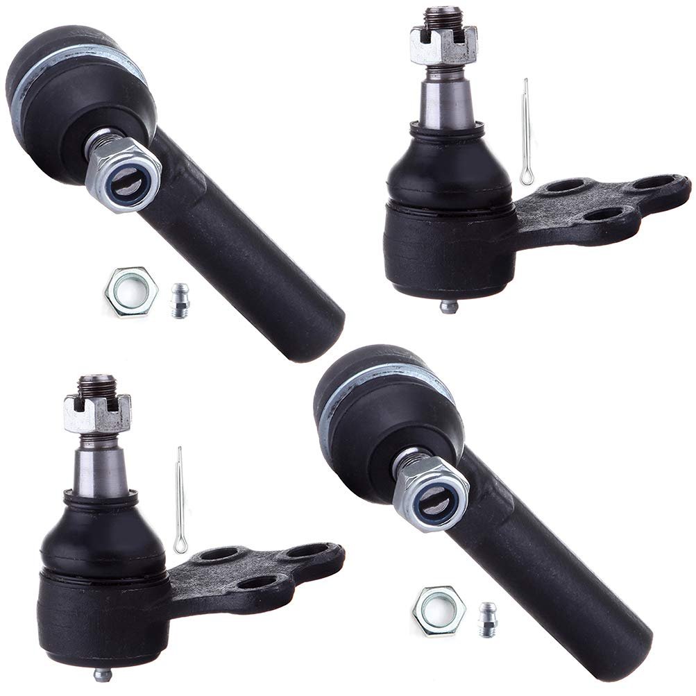 4pc Front Lower Ball Joint And Outer Tie Rod End Kit For Nissan Quest 1999 2002 Mercury Villager Es3200rl K8647