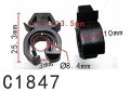 Autobahn88 Hood Support Rod Clip Compatible With Opel Gm Universal Use Pack Of 20
