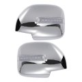 Pair Car Rear View Driver Passenger Side Mirror Cover Cap Overlay Chrome Plated For Lexus Lx470 1998-2007 Toyota With Led 