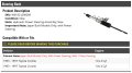Hydraulic Power Steering Rack Assembly For 1993-1997 Toyota Corolla Japan Built Models With