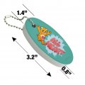 Graphics More Care Bears Unlock The Magic All Heart Floating Keychain Oval Foam Fishing Boat Buoy Key Float