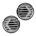 Razer Auto Rock Crawler Chrome Clear Lens Turn Signal Led Light Led Running 1 Pair Chrome For 07-17 Jeep Jk Wrangler 