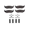 Rear Disc Brake Pads For Dodge Durango 2003 To 2009 Semi Metallic Friction 5000 Advanced Series Includes Clips Hardware And 