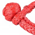 2x Red Blue Synthetic Winch Rope Soft Shackle 38 000lbs Towing Straps Wll 7 5 Tons