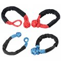 2x Red Blue Synthetic Winch Rope Soft Shackle 38 000lbs Towing Straps Wll 7 5 Tons
