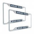 Howard University Metal License Plate Frame For Front Or Back Of Car Officially Licensed Mascot 2-pack 