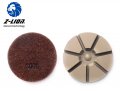 Z-lion 3 Concrete Floor Grinding Dry Diamond Polishing Pad For Granite Marble Stone 4 Pcs Set