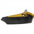 Uxcell Gold Tone 8mm 10mm Thread Dia Adjustable Rearview Mirror For Motorcycle Motorbike