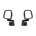 Door Mirror Pair For Jeep Wrangler 2003 2004 2005 2006 Manual Non Heated Textured Black Replacement 55395061ad Ch1320259 