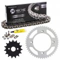 Niche Drive Sprocket Chain Combo For Honda Cr80r Cr85r Front 15 Rear 49 Tooth 428v O-ring 114 Links