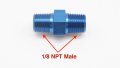 Autobahn Aluminum Anodized Sensor Adapter 1 8 Npt Male To 8 Blue
