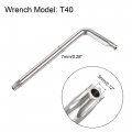 Uxcell M8x16mm Torx Security Machine Screw 20pcs Pan Head Screws Inside Column With T40 L-type Wrench 304 Stainless Steel