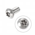 Uxcell M8x16mm Torx Security Machine Screw 20pcs Pan Head Screws Inside Column With T40 L-type Wrench 304 Stainless Steel