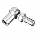 Uxcell Gas Spring End Fitting M6 Female Thread 8mm Round Handle Dia A3 Steel 5pcs