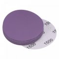 Uxcell 10pcs 3-inch Purple Sanding Discs 1500 Grits Hook And Loop Professional Aluminum Oxide Sand Paper Wet Dry Polish For