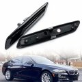 Nslumo Sequential Amber Led Side Marker Lights Compatible W B Mw 5 Series F10 Lci 528i 530i 535i 550i Smoked Lens Dynamic Turn
