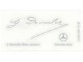 Genuine Oem Mercedes Benz G Daimler Signed Windshield Sticker Signature Decal Clear Label 