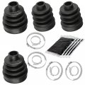 Caltric 2 Rear Axle Outer And Inner Cv Boot Kit Compatible With Yamaha Rhino 700 Yxr700f Fi 2008-2013