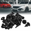 Uxcell 20 Pcs 10mm Hole Retainer Clips Plastic Drive Rivets Flaps Bumper Fender Push For Honda