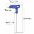 Uxcell 1 5mm Hex Key T-handle Dual End Wrench Spanner Metric Cr-v Steel 2 Pcs