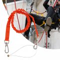 B Baosity Climbing Restraint Lanyard Fall Protection Retractable Rope With Buckle Cord Telescopic Elastic Lanyards For