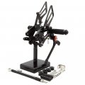 Fxcnc Cnc Billet Motorcycle Adjustable Rearsets Foot Pegs Rear Set Compatible With Sv650 Sv650s Sv650x 2015 2016 2017 2018 2019