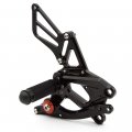 Fxcnc Cnc Billet Motorcycle Adjustable Rearsets Foot Pegs Rear Set Compatible With Sv650 Sv650s Sv650x 2015 2016 2017 2018 2019