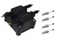 Ena Set Of 1 Ignition Coil And 4 Platinum Spark Plug For Dodge Neon Stratus Avenger Festiva Sebring Replacement Uf126 