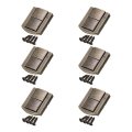 6pcs Toggle Catch Lock 1 2 X Hasp Latch Mini Clasp With Mounting Screws For Jewelry Box Gift Wooden Cabinet Bronze 