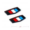 Yoaoo 2x Oem Camaro M Emblems Badge Front Right Left Fender 3d For Ss Rs Zl1 Matte Black Red