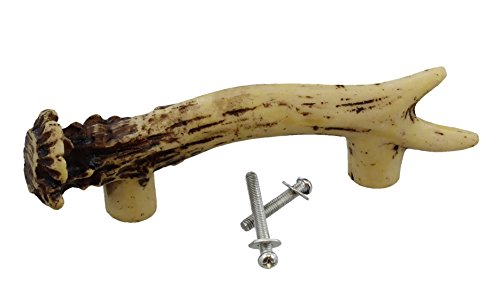 Heavy Duty 3 Antler Pull Cabinet Drawer Knobs 2 Pack Sizes Of Screws And Washers Included
