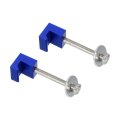2pcs J-hook Crossover Aluminum Car Truck Toolbox Mounting Kit For Pickup Tool Box Mount Tie Downs Anodized Surface With 